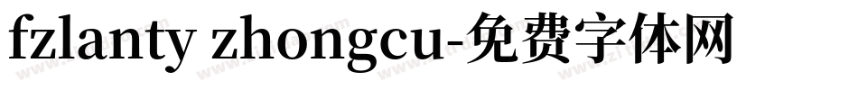 fzlanty zhongcu字体转换